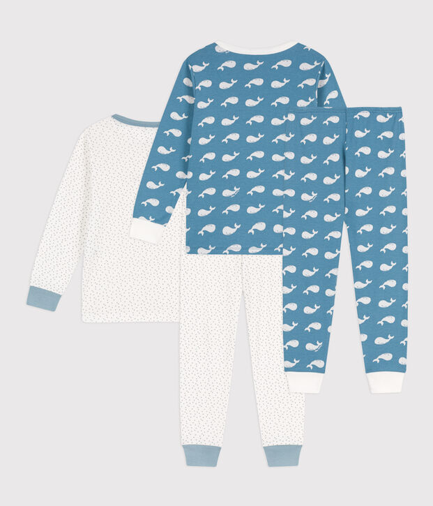 Confezione da 2 pigiami balene in cotone bambino multicolore
