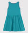 Abito a righe senza maniche in cotone bambina verde LAVIS/blu VERDE