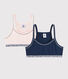 Confezione da 2 brassière sportive bambina