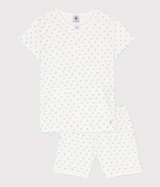 Pigiama corto a pois in cotone bambina MARSHMALLOW/ BOB