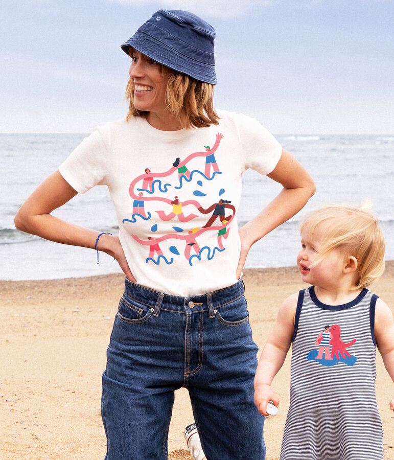 T-shirt L'ICONIQUE Water Family x Petit Bateau bianco