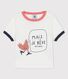 T-shirt a maniche corte bebè in cotone biologico con motivo