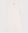 Camicia da notte in cotone motivo cuoricino bambino bianco MARSHMALLOW/ PAPAYE