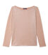 T-shirt donna a maniche lunghe in lino laccato