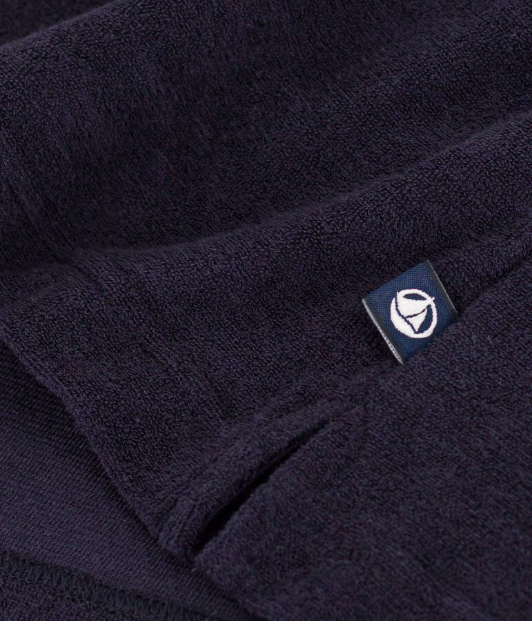 T-shirt LE BOXY in spugna di cotone donna blu