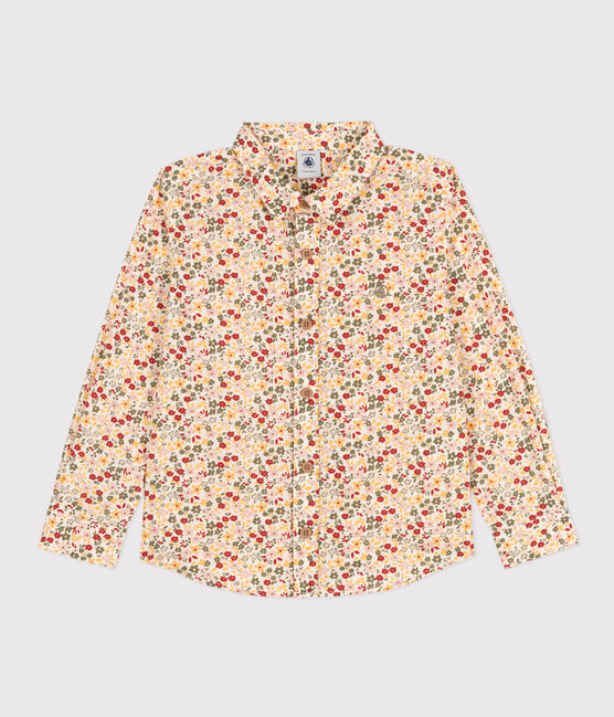 Camicia in popeline stampato bambino bianco AVALANCHE/ MULTICO
