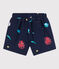 Shorts mare in materiale riciclato per bebè blu MEDIEVAL/bianco MULTICO