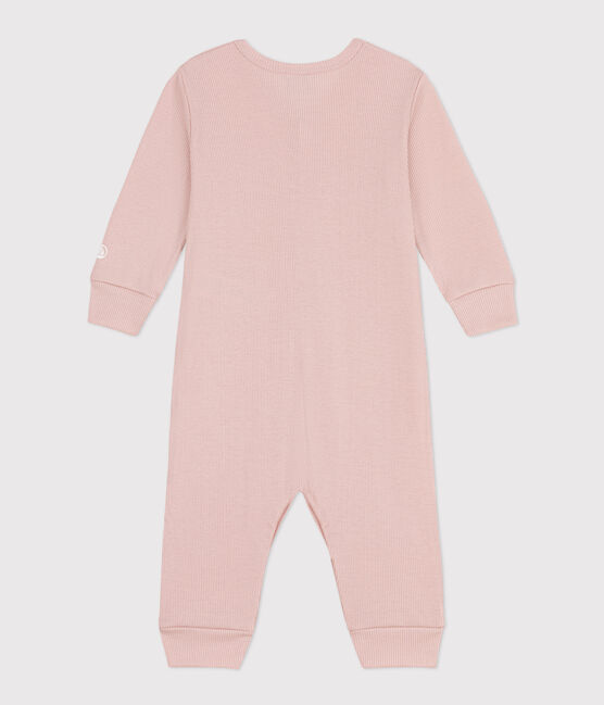 Tutina pigiama senza piedi in cotone lyocell rosa SALINE