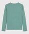 T-shirt L'ICONIQUE girocollo in cotone Donna blu ROVER/bianco MARSHMALLOW