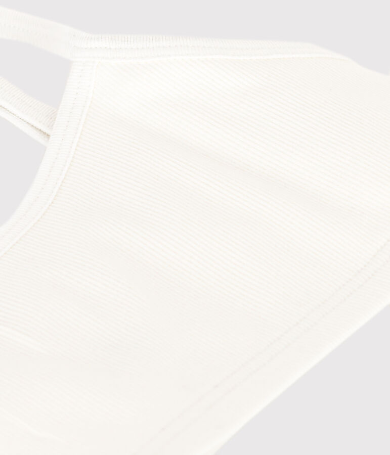 Brassi&egrave;re donna in cotone elastam bianco