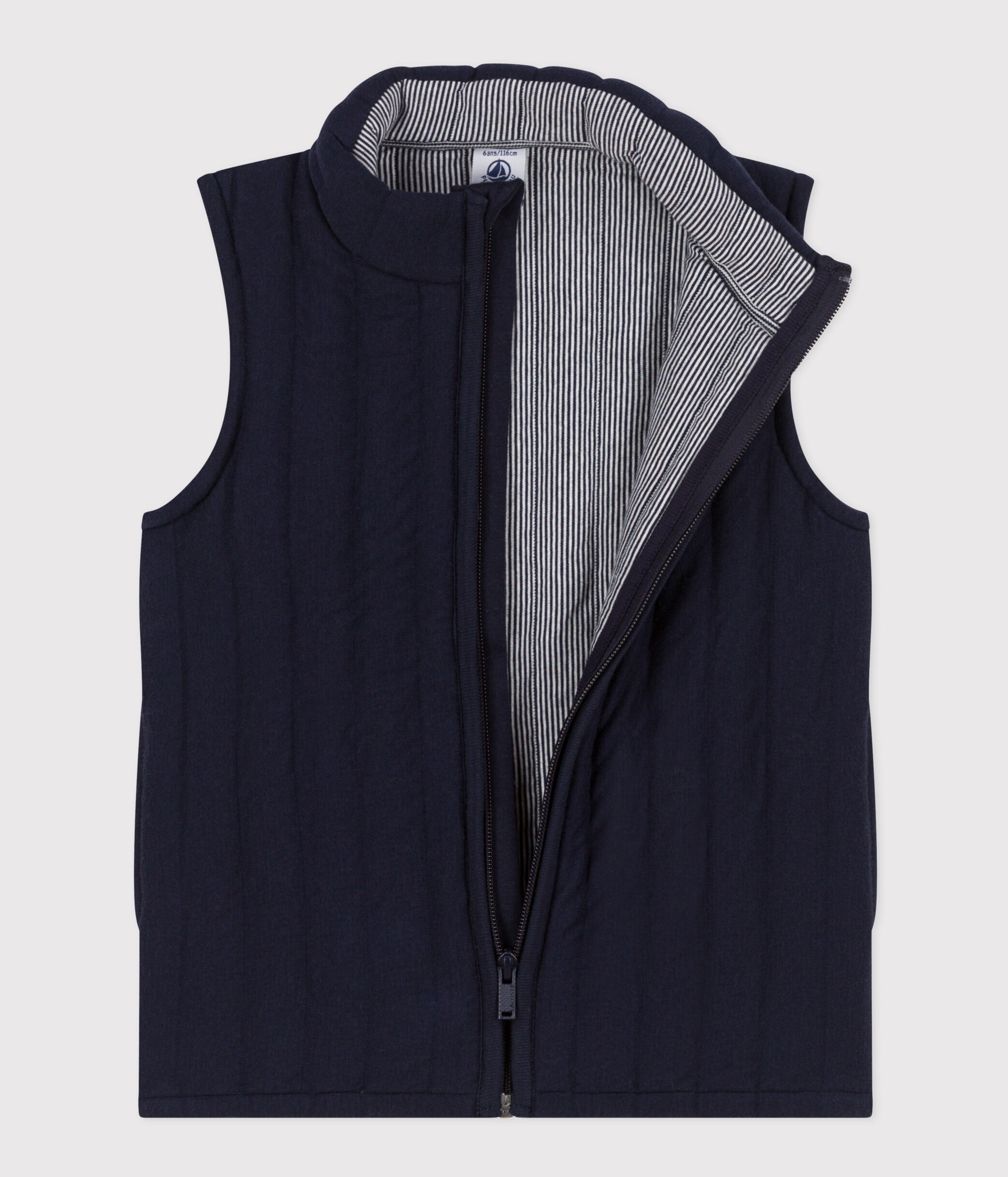 Giacca smanicata in tubique bambino unisex A091S01110