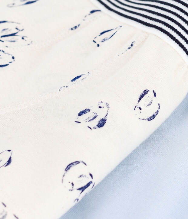 Set di boxer in cotone con stampa di pinguini bambino multicolore