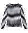 T-shirt donna a maniche lunghe a righe blu SMOKING/bianco MARSHMALLOW