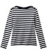 T-shirt donna a maniche lunghe a righe