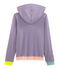 Felpa con cappuccio donna viola REAL/bianco MARSHMALLOW