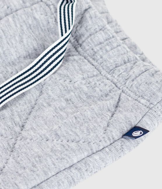 Pantaloni in cotone spesso tinta unita neonato grigio FUMEE CHINE