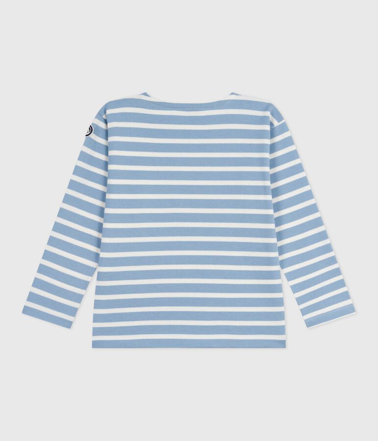 Marini&egrave;re in cotone bambino blu/ecru