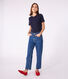 T-shirt Iconica a maniche corte a coste tinta unita donna