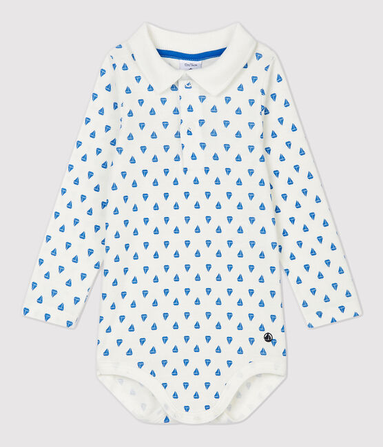 Body in cotone bebè. bianco MARSHMALLOW/ RUISSEAU
