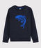 Felpa in molleton bambino blu SMOKING