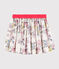 Gonna in popeline bambina bianco MARSHMALLOW/bianco MULTICO