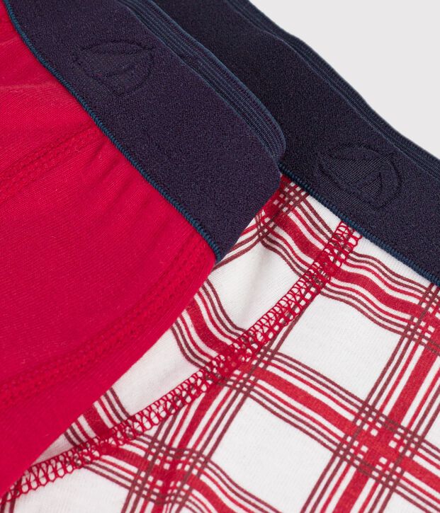 Lot de 2 boxers en coton multicolore