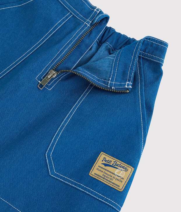 Gonna bambina in serge blu