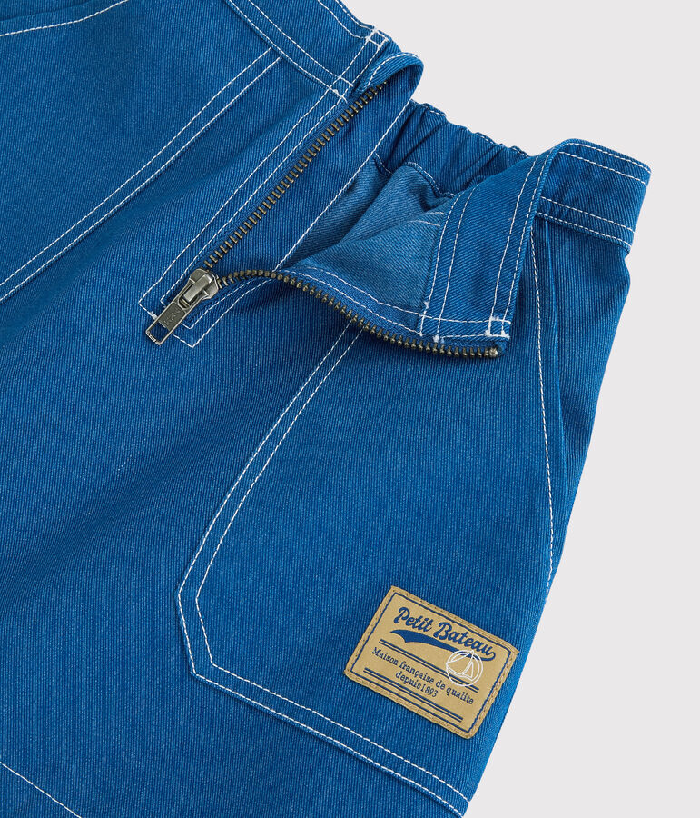 Gonna bambina in serge blu