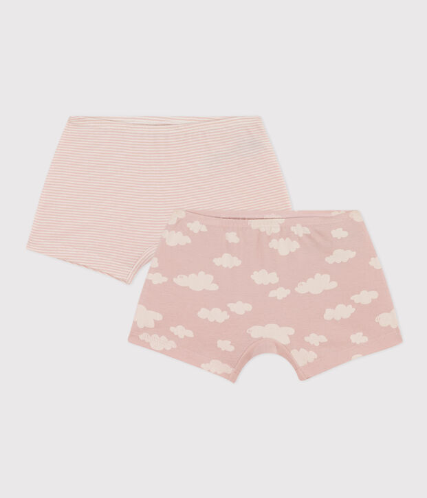 Confezione da 2 mutandine bambina Le Touquet in cotone multicolore