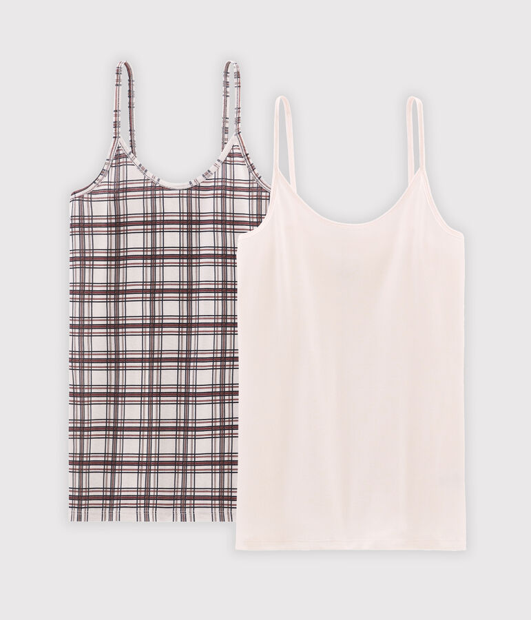 Confezione da 2 canottiere con spalline donna multicolore