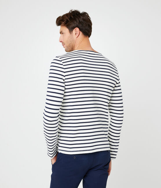 Marinière iconica uomo beige COQUILLE/blu SMOKING