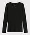T-shirt in lana e cotone Donna nero NOIR