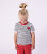 T-shirt a maniche corte in cotone a righe bambino