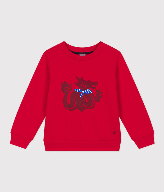 Felpa in molleton bambino rosso CORRIDA