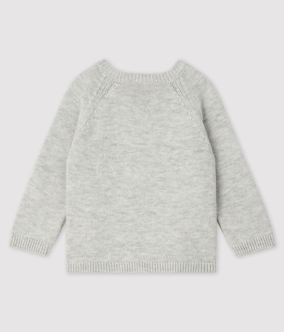 Pull con fantasia bebè maschio grigio BELUGA CHINE