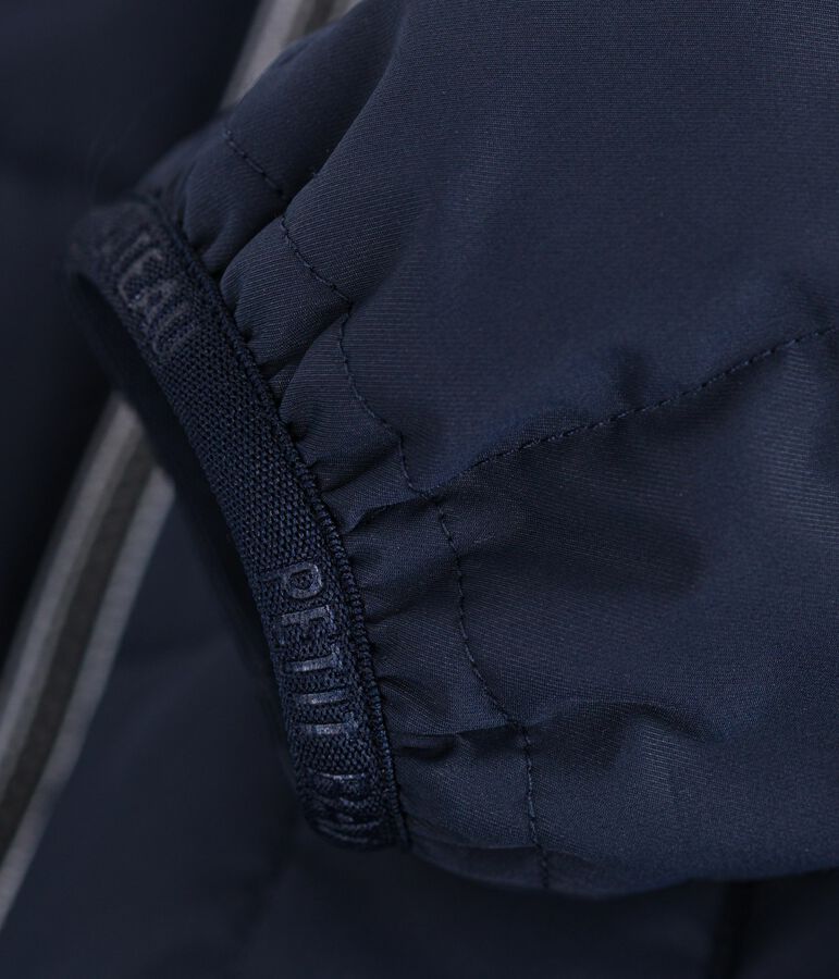 Piumino sottile tinta unita bambina blu