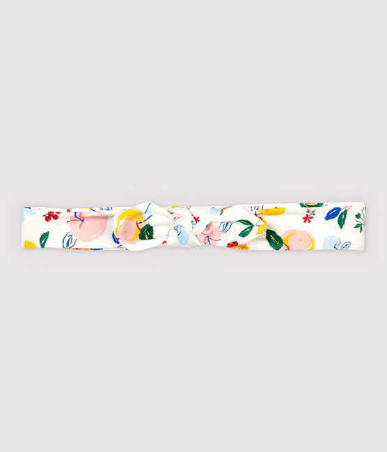 Fascia in cotone bambina bianco MARSHMALLOW/bianco MULTICO