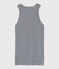 Canottiera iconica in cotone Donna blu SMOKING/bianco MARSHMALLOW