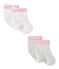 Lotto di 2 paia di calze bebé unisex bianco LOT