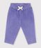 Pantaloni in velluto tinta unita neonato viola