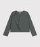 Cardigan con bottoni automatici in tubique Donna verde THUYA