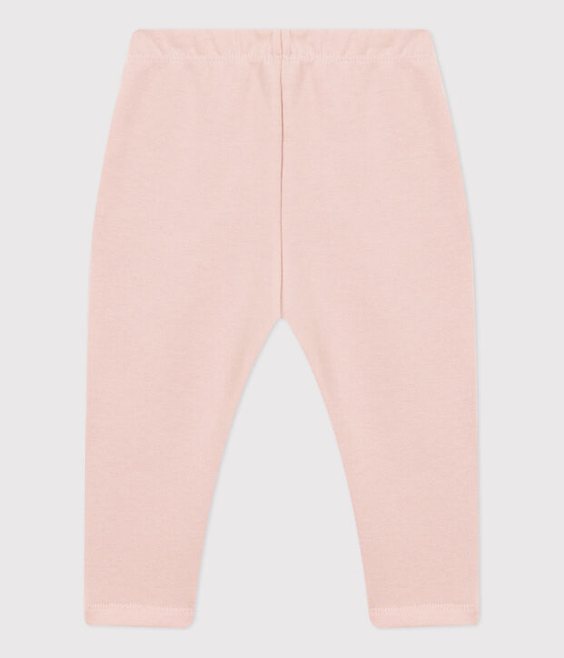 Pantaloni in tessuto felpato per beb&egrave; rosa