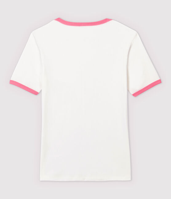 T-shirt cotone Donna bianco MARSHMALLOW/rosa GRETEL