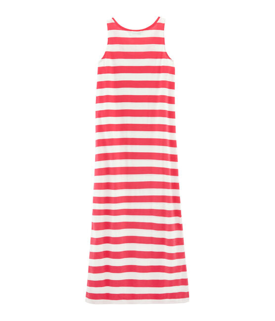 Abito senza maniche donna rosa GROSEILLER/bianco MARSHMALLOW