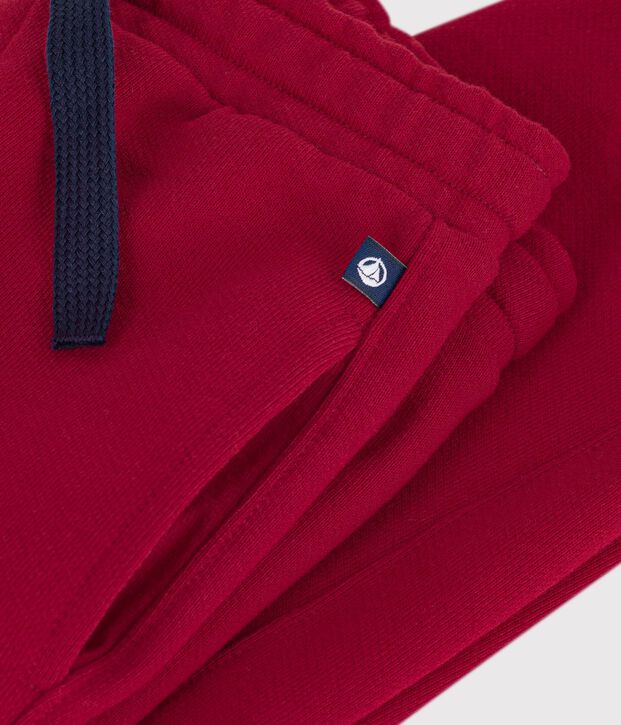 Joggers in cotone bambino rosso