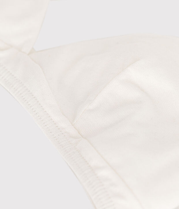Reggiseno donna in cotone ed elastan bianco