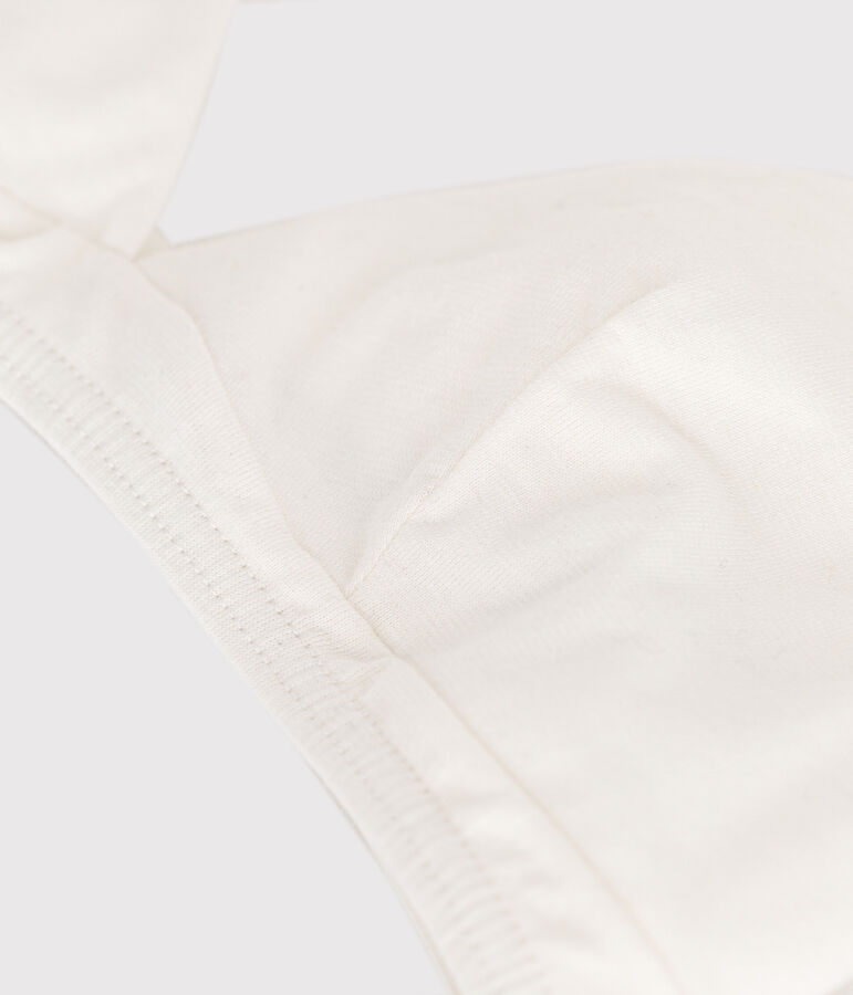 Reggiseno donna in cotone ed elastan bianco