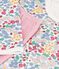 Camicia da notte e leggings bambina in tubique a fiori rosa/multicolore