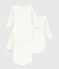 Set di body a maniche lunghe in cotone tinta unita neonato multicolore