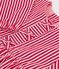 Blusa a maniche lunghe in cotone a righe bambina rosa/rosa